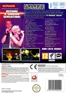 Karaoke Revolution box cover back